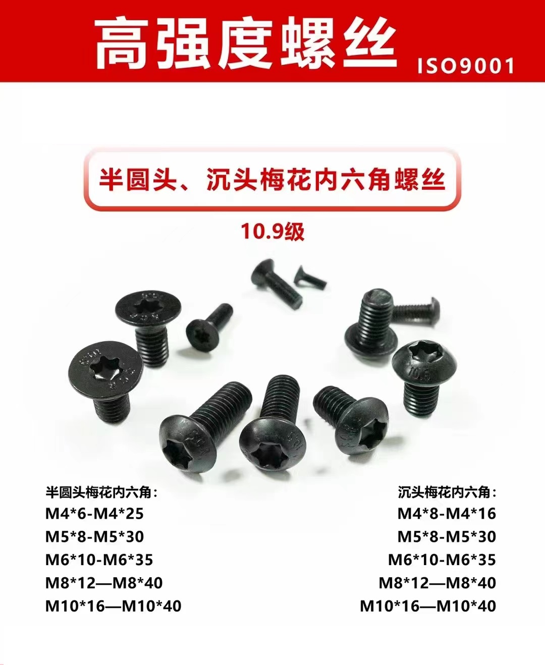 Torx of  Socket Countersunk Screws and Socket Button Head Screw