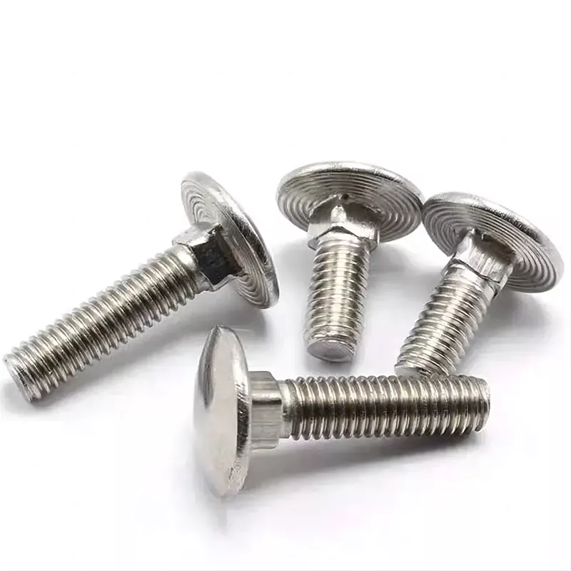 What safety measures should be taken when working with Stainless Steel DIN603 Carriage Bolts?